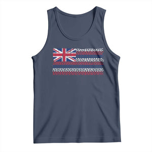 Hawaiian Tribal Flag State of Hawaii Tank Top TS11 Navy Print Your Wear