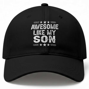 Awesome Like My Son Baseball Cap Funny Boy Dad Father's Day Gifts TS11 Print Your Wear