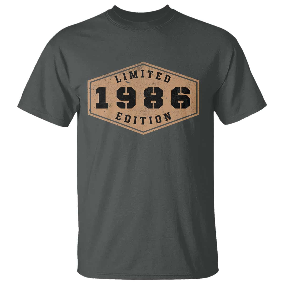 40th Birthday T Shirt 1986 Limited Edition Gifts For Turning 40 TS11 Dark Heather Print Your Wear