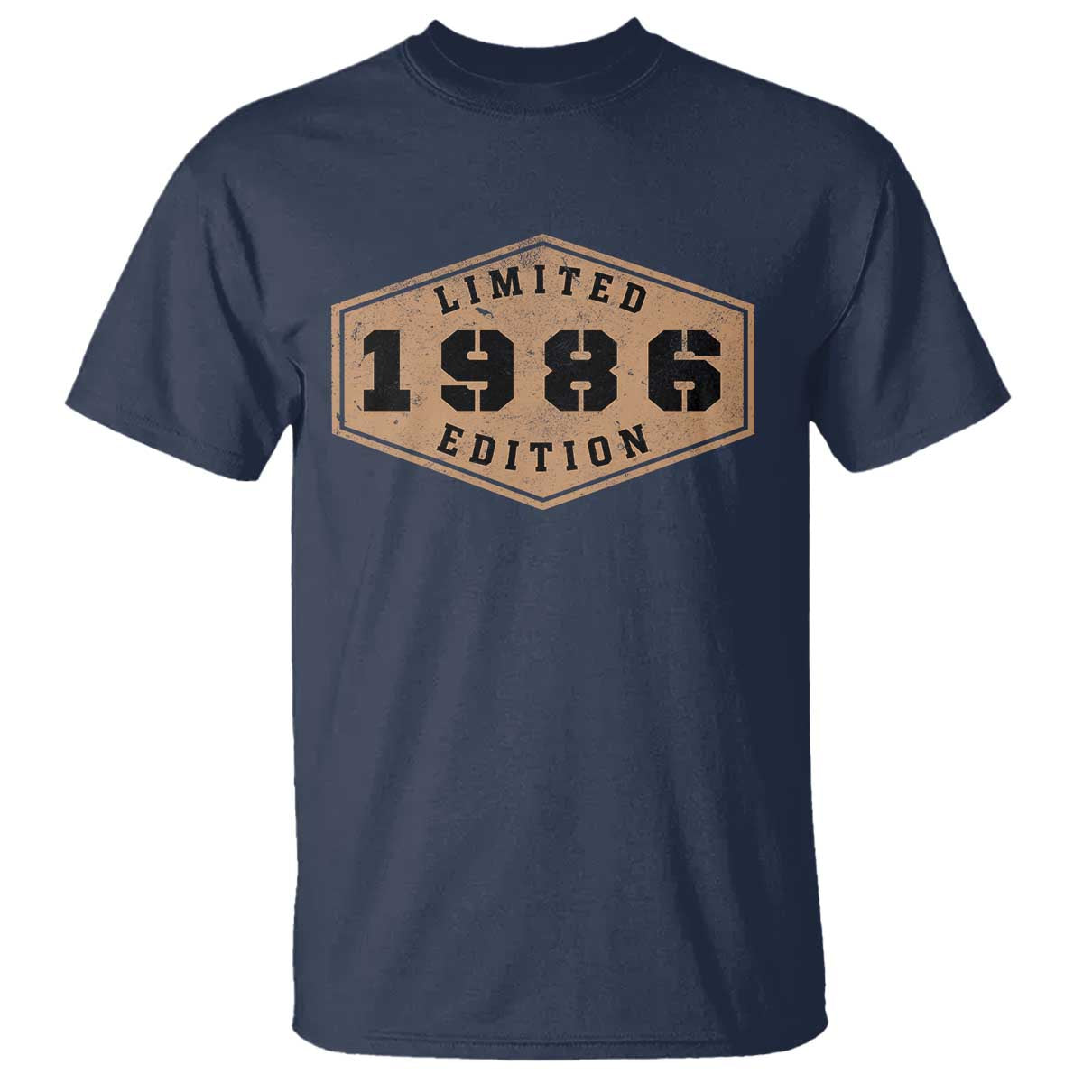 40th Birthday T Shirt 1986 Limited Edition Gifts For Turning 40 TS11 Navy Print Your Wear