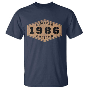 40th Birthday T Shirt 1986 Limited Edition Gifts For Turning 40 TS11 Navy Print Your Wear