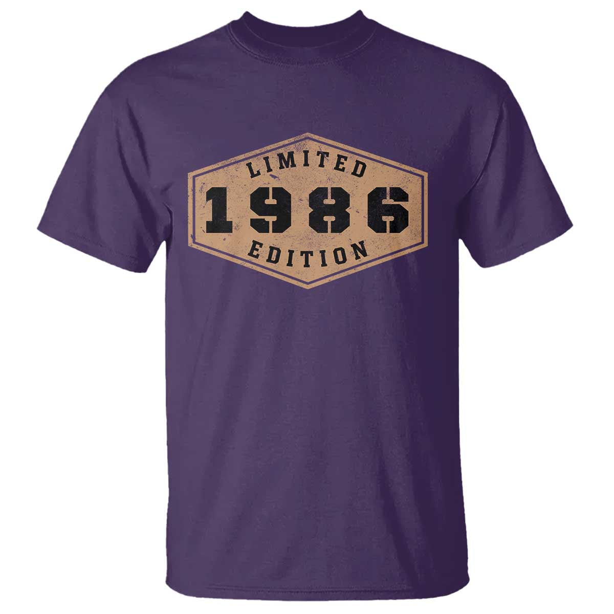 40th Birthday T Shirt 1986 Limited Edition Gifts For Turning 40 TS11 Purple Print Your Wear