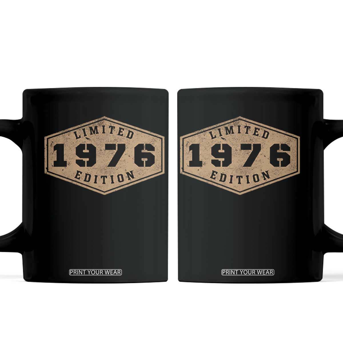 50th Birthday Coffee Mug 1976 Limited Edition Gifts For Turning 50 TS11 Black Print Your Wear