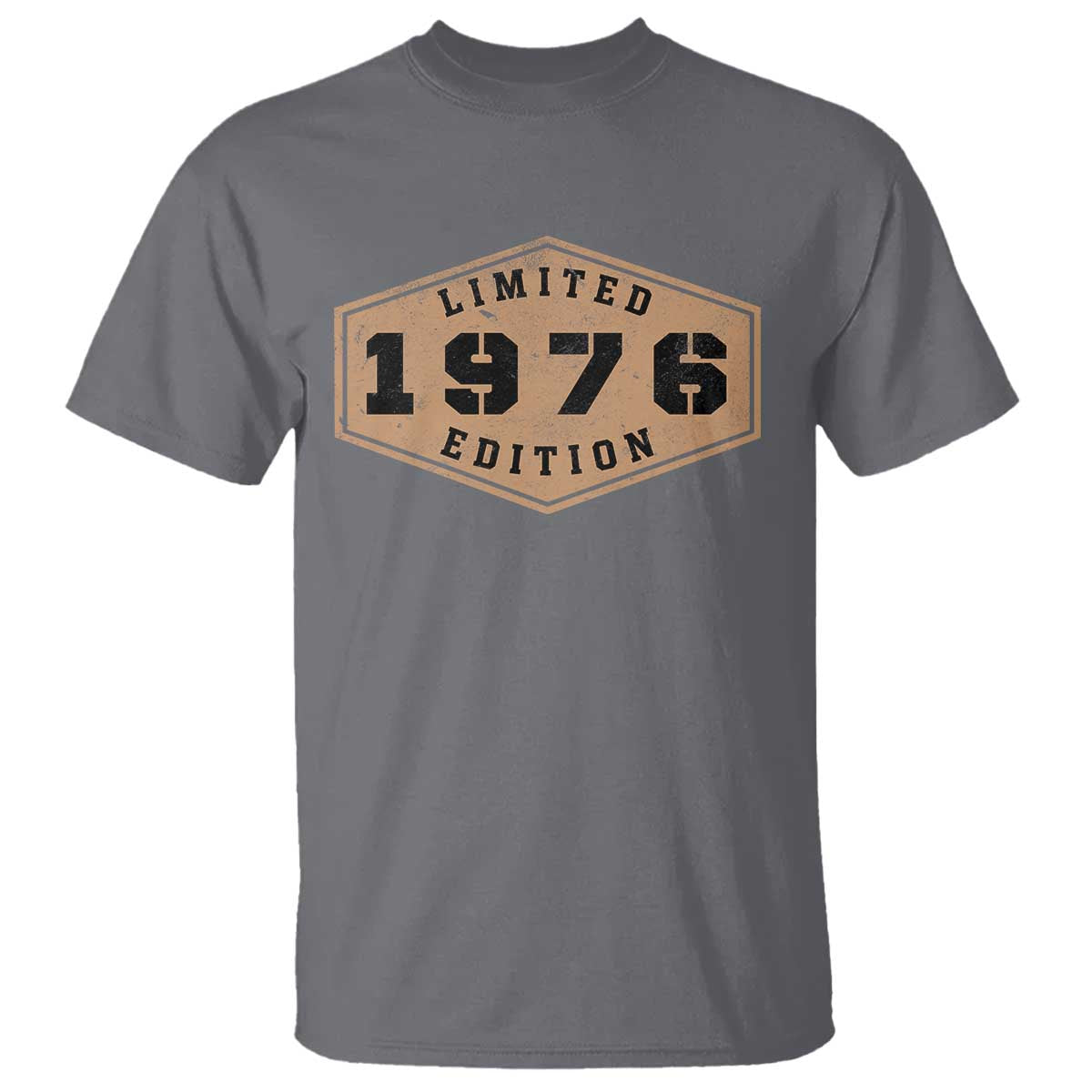 50th Birthday T Shirt 1976 Limited Edition Gifts For Turning 50 TS11 Charcoal Print Your Wear