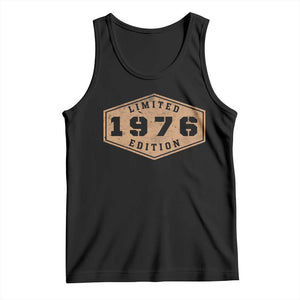 50th Birthday Tank Top 1976 Limited Edition Gifts For Turning 50 TS11 Black Print Your Wear