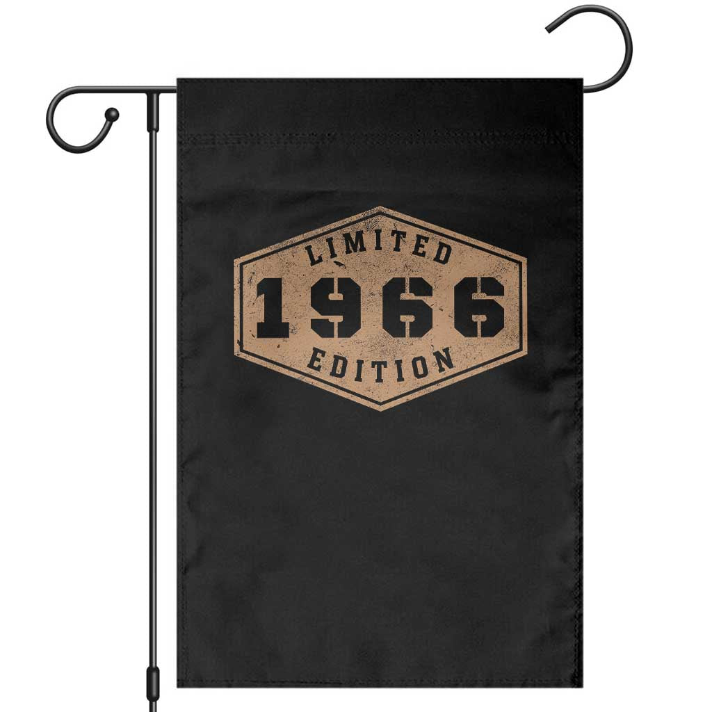 60th Birthday Garden Flag 1966 Limited Edition Gifts For Turning 60 TS11 Black Print Your Wear
