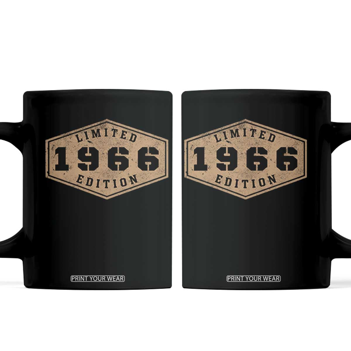60th Birthday Coffee Mug 1966 Limited Edition Gifts For Turning 60 TS11 Black Print Your Wear
