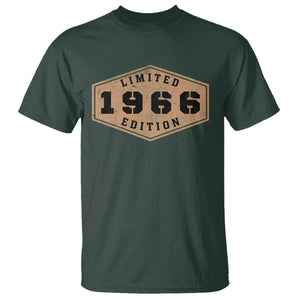 60th Birthday T Shirt 1966 Limited Edition Gifts For Turning 60 TS11 Dark Forest Green Print Your Wear