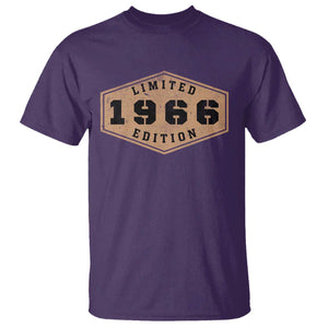 60th Birthday T Shirt 1966 Limited Edition Gifts For Turning 60 TS11 Purple Print Your Wear