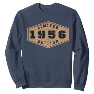 70th Birthday Sweatshirt 1956 Limited Edition Gifts For Turning 70 TS11 Navy Print Your Wear