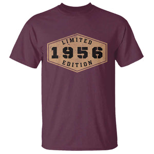 70th Birthday T Shirt 1956 Limited Edition Gifts For Turning 70 TS11 Maroon Print Your Wear