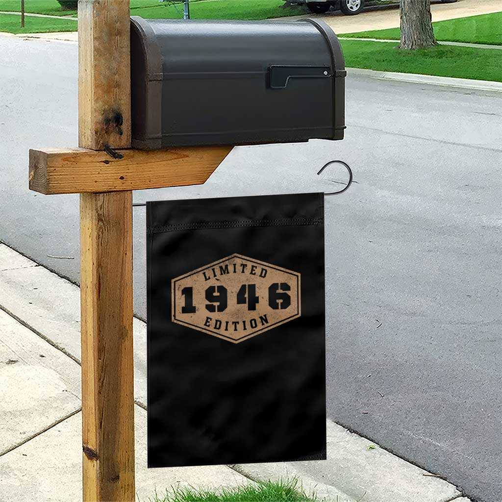 80th Birthday Garden Flag 1946 Limited Edition Gifts For Turning 80 TS11 Print Your Wear