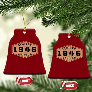 80th Birthday Ceramic Ornament 1946 Limited Edition Gifts For Turning 80 TS11 Print Your Wear