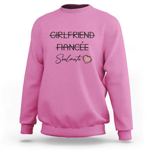 Funny Bride Sweatshirt Girlfriend Fiance Soulmate Engagement Honeymoon Vacation Diamond Ring TS11 Azalea Print Your Wear