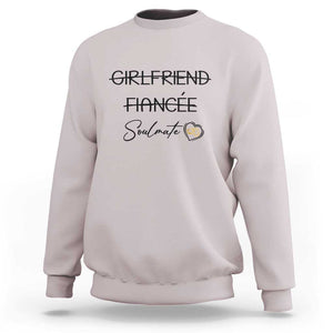 Funny Bride Sweatshirt Girlfriend Fiance Soulmate Engagement Honeymoon Vacation Diamond Ring TS11 Ice Gray Print Your Wear