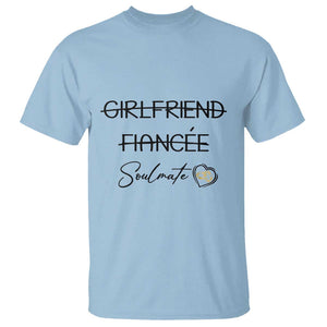 Funny Bride T Shirt Girlfriend Fiance Soulmate Engagement Honeymoon Vacation Diamond Ring TS11 Light Blue Print Your Wear