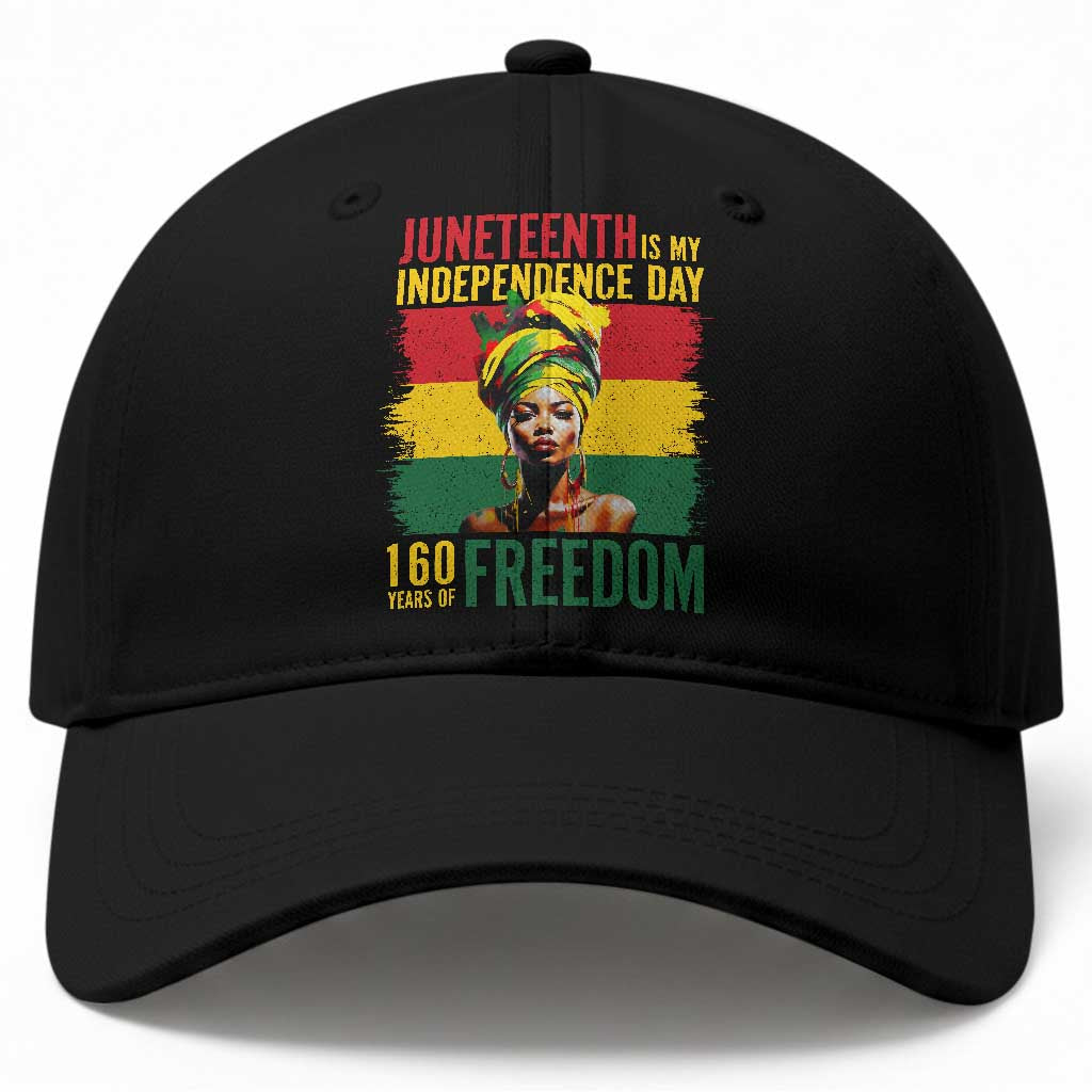 Juneteenth Is My Independence Day 160 Years Of Freedom Baseball Cap TS11 Print Your Wear