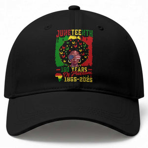 Juneteenth 160 Years Of Freedom Baseball Cap African American Pride TS11 Print Your Wear