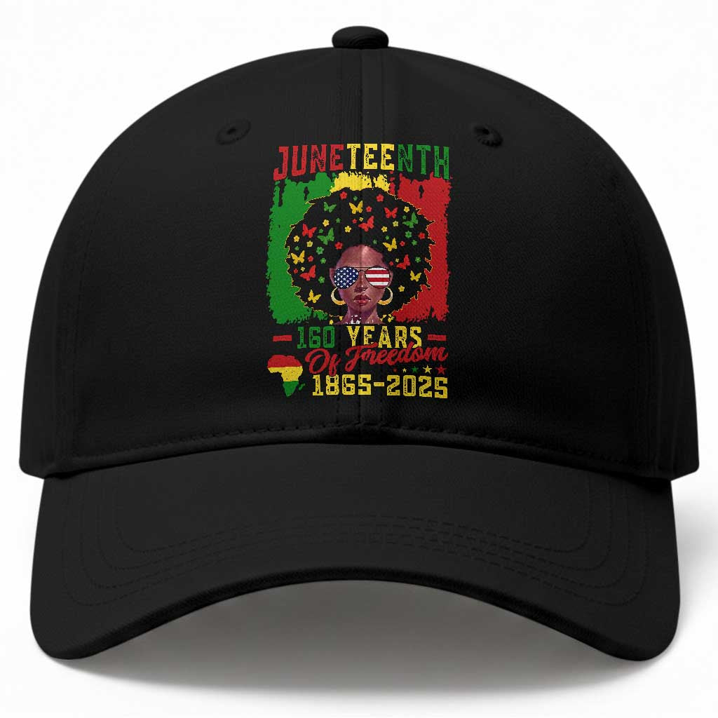 Juneteenth 160 Years Of Freedom Baseball Cap African American Pride TS11 Print Your Wear