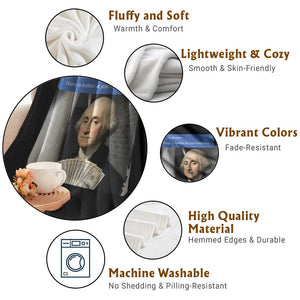 There is Motion At Your Front Door George Washington Meme Throw Blanket TS11 Print Your Wear