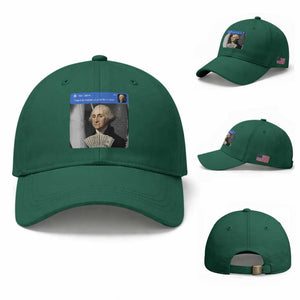 There is Motion At Your Front Door George Washington Meme Baseball Cap TS11 Baseball Cap Universal Fit Irish Green Print Your Wear