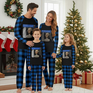There is Motion At Your Front Door George Washington Meme Plaid Pajama Set TS11 Blue Plaid Print Your Wear