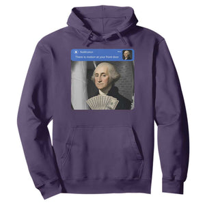 There is Motion At Your Front Door George Washington Meme Hoodie TS11 Purple Print Your Wear