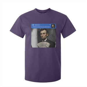 There is Motion At Your Front Door Abraham Lincoln Meme T Shirt For Kid TS11 Purple Print Your Wear