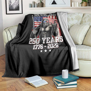 250th Anniversary USA Bigfoot Throw Blanket Sasquatch 250 Years Independence TS11 Print Your Wear