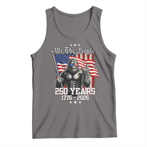 250th Anniversary USA Bigfoot Tank Top Sasquatch 250 Years Independence TS11 Deep Heather Print Your Wear