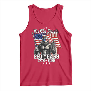 250th Anniversary USA Bigfoot Tank Top Sasquatch 250 Years Independence TS11 Red Print Your Wear