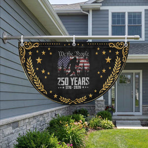 Bigfoot 250 Years American Flag 1776 2026 Patriotic Fan Flag TS11 2pcs pack Vintage Black Print Your Wear