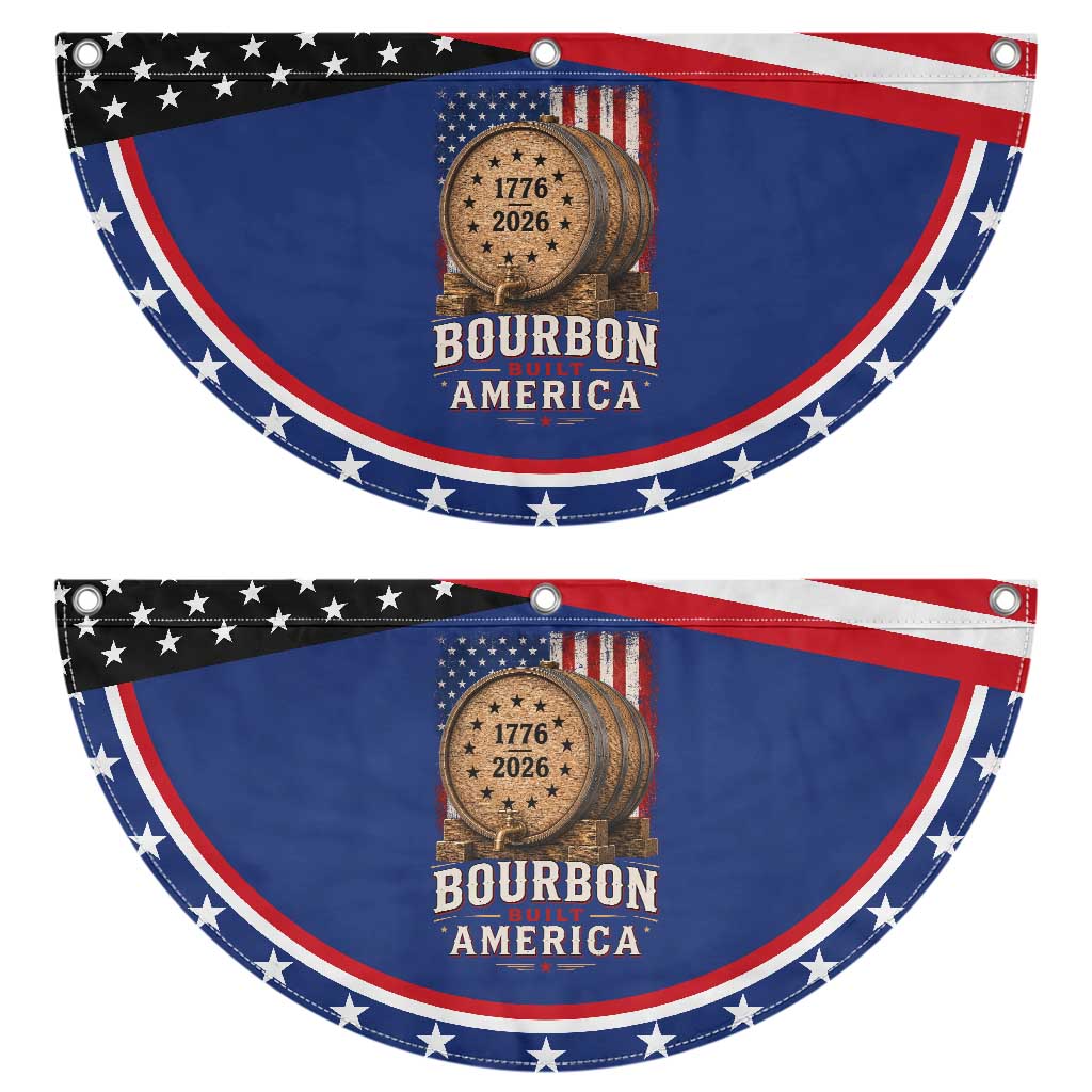 Bourbon Built America 250 Years Patriotic Fan Flag Whiskey 250th Anniversary USA TS11 2pcs pack Classic Navy Print Your Wear
