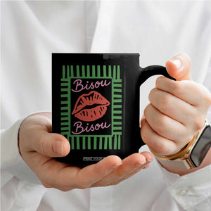 French Bisous Paris Vacation Retro Summer Vibes Coffee Mug TS11 Print Your Wear