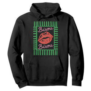 French Bisous Paris Vacation Retro Summer Vibes Hoodie TS11 Black Print Your Wear