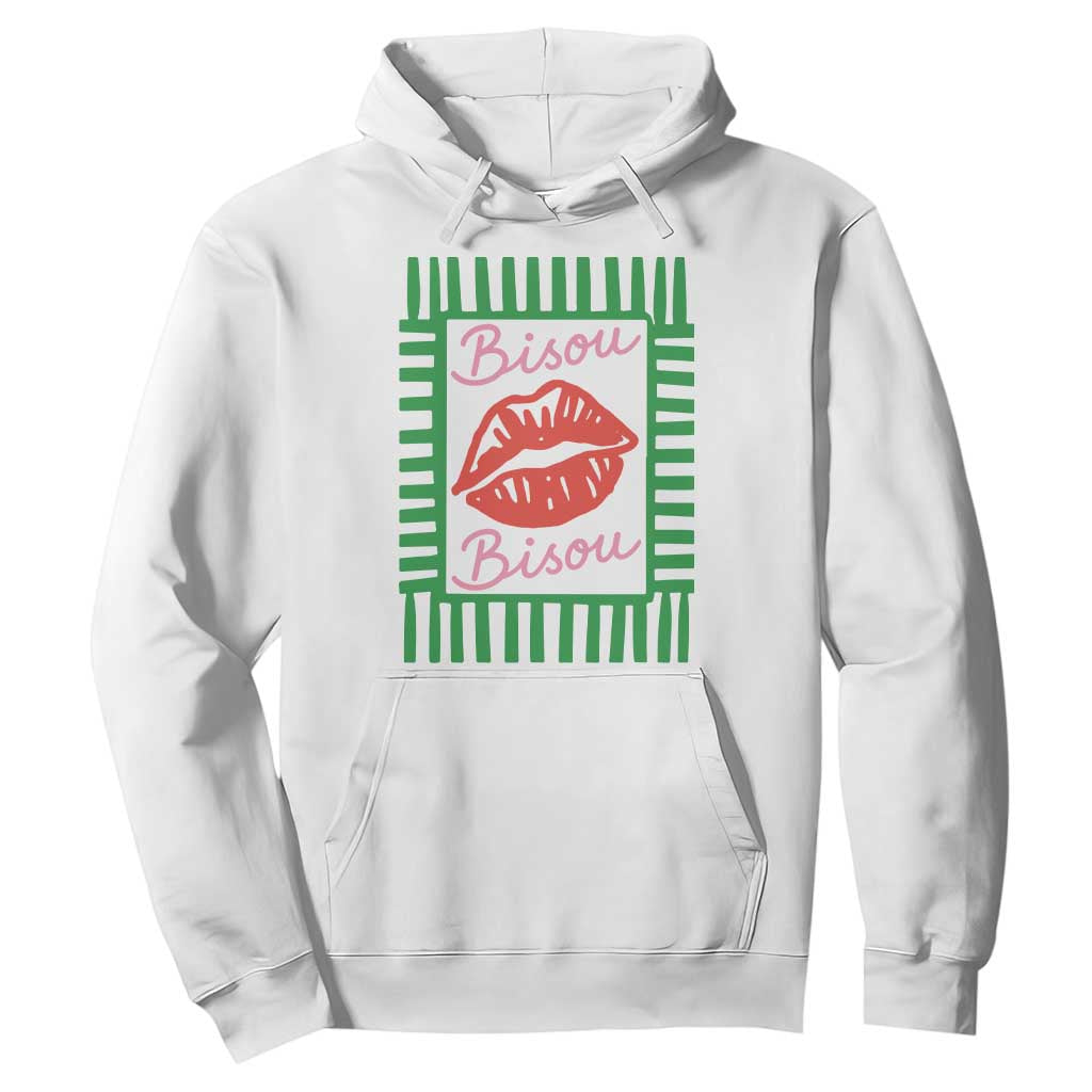French Bisous Paris Vacation Retro Summer Vibes Hoodie TS11 White Print Your Wear