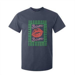 French Bisous Paris Vacation Retro Summer Vibes T Shirt For Kid TS11 Navy Print Your Wear