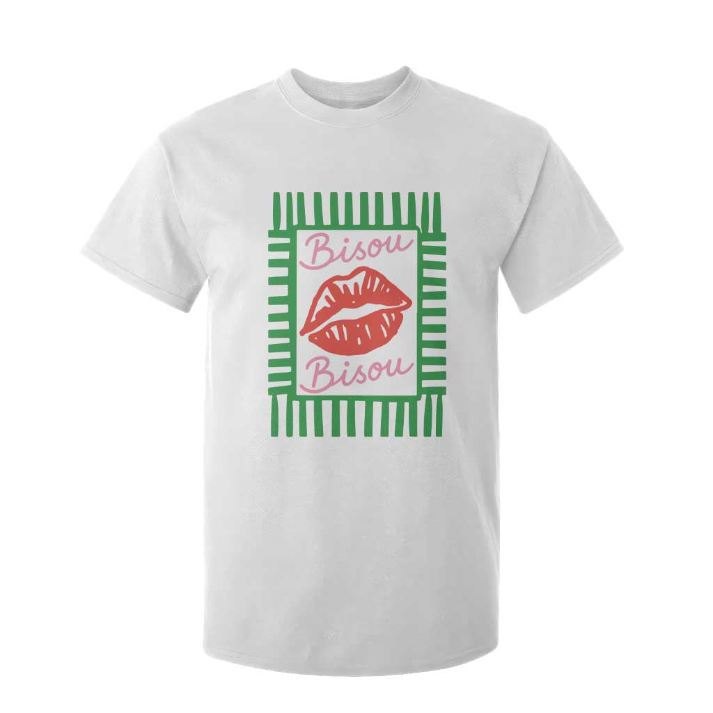 French Bisous Paris Vacation Retro Summer Vibes T Shirt For Kid TS11 White Print Your Wear