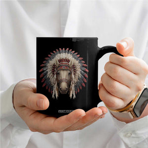 Horse Native American Indigenous Heritage War Bonnet Coffee Mug TS11 Print Your Wear