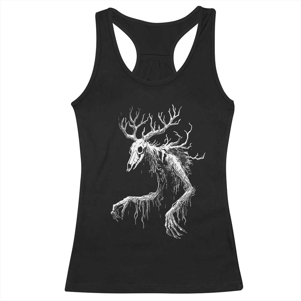 Wendigo Monster Skinwalker Mythical Cryptid Racerback Tank Top TS11 Black Print Your Wear