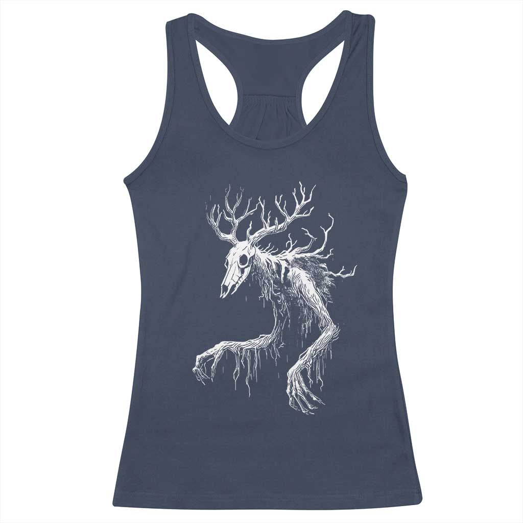 Wendigo Monster Skinwalker Mythical Cryptid Racerback Tank Top TS11 Navy Print Your Wear