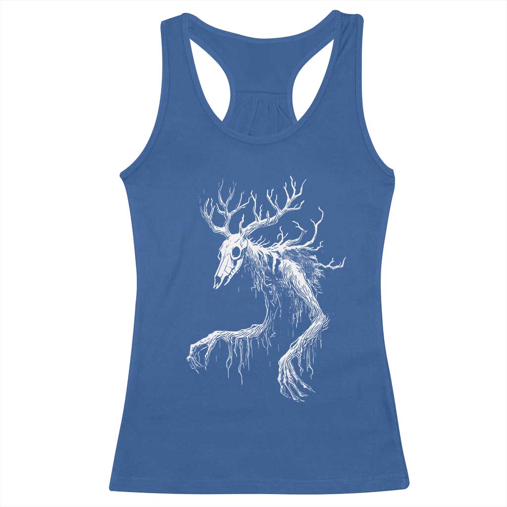 Wendigo Monster Skinwalker Mythical Cryptid Racerback Tank Top TS11 Royal Blue Print Your Wear