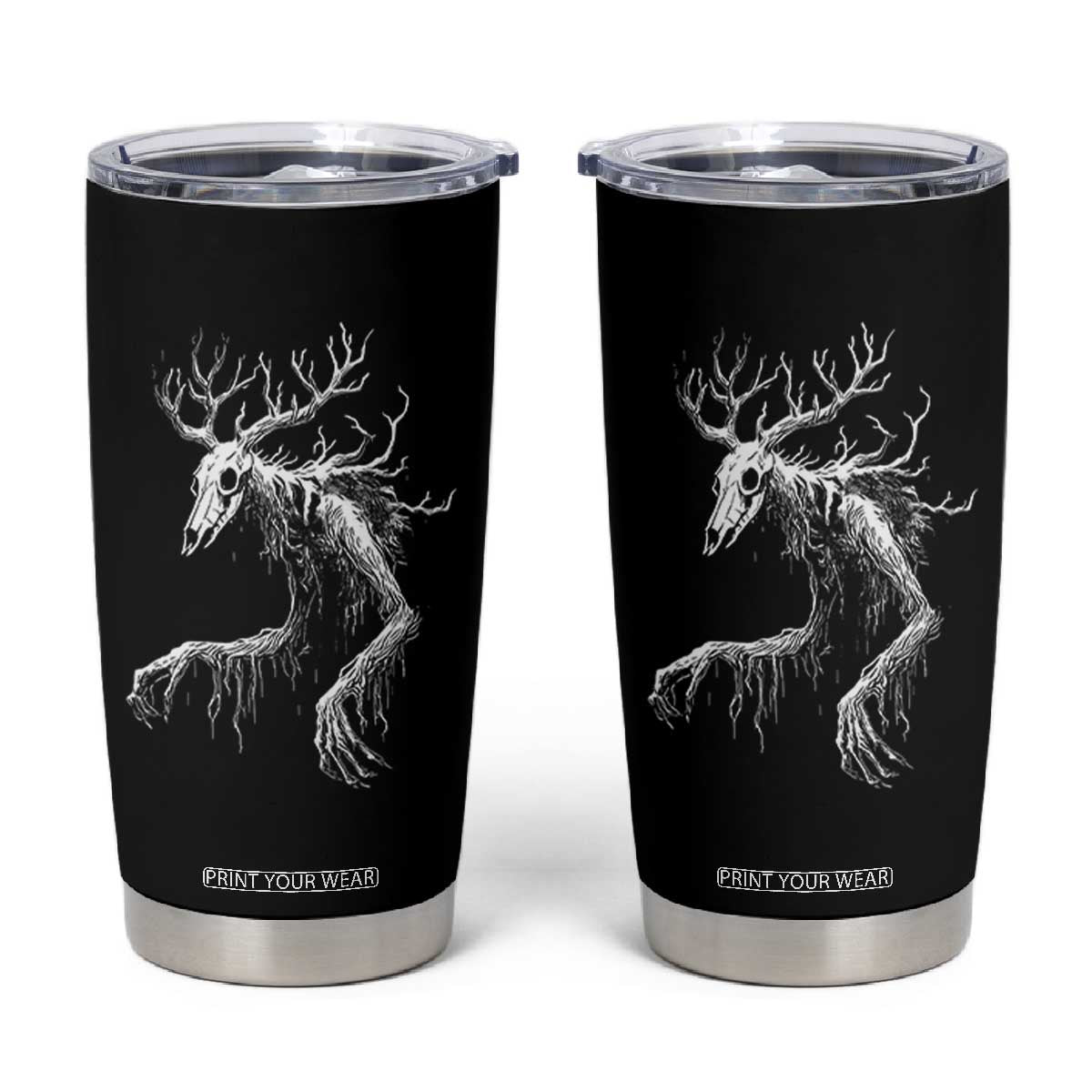 Wendigo Monster Skinwalker Mythical Cryptid Tumbler Cup TS11 Black Print Your Wear