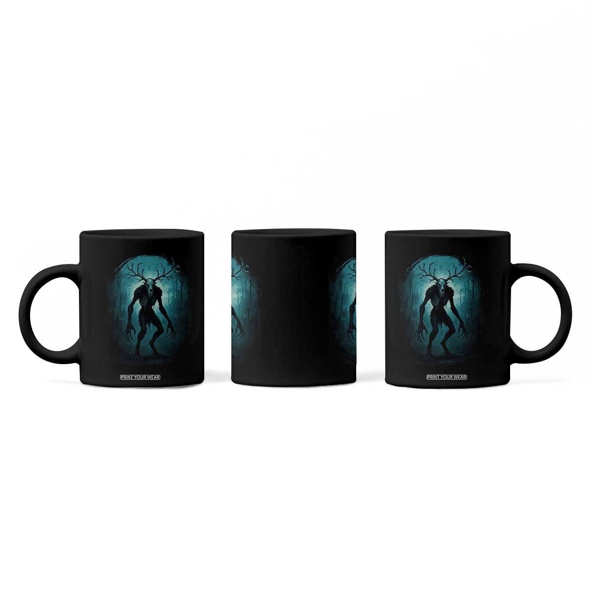 Wendigo Monster Skinwalker Mythical Cryptid Dark Forest Coffee Mug TS11 Print Your Wear