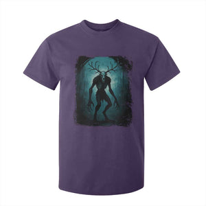 Wendigo Monster Skinwalker Mythical Cryptid Dark Forest T Shirt For Kid TS11 Purple Print Your Wear