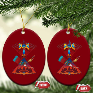Native American Indigenous Heritage Peyote Water Bird Ceramic Ornament TS11 Print Your Wear