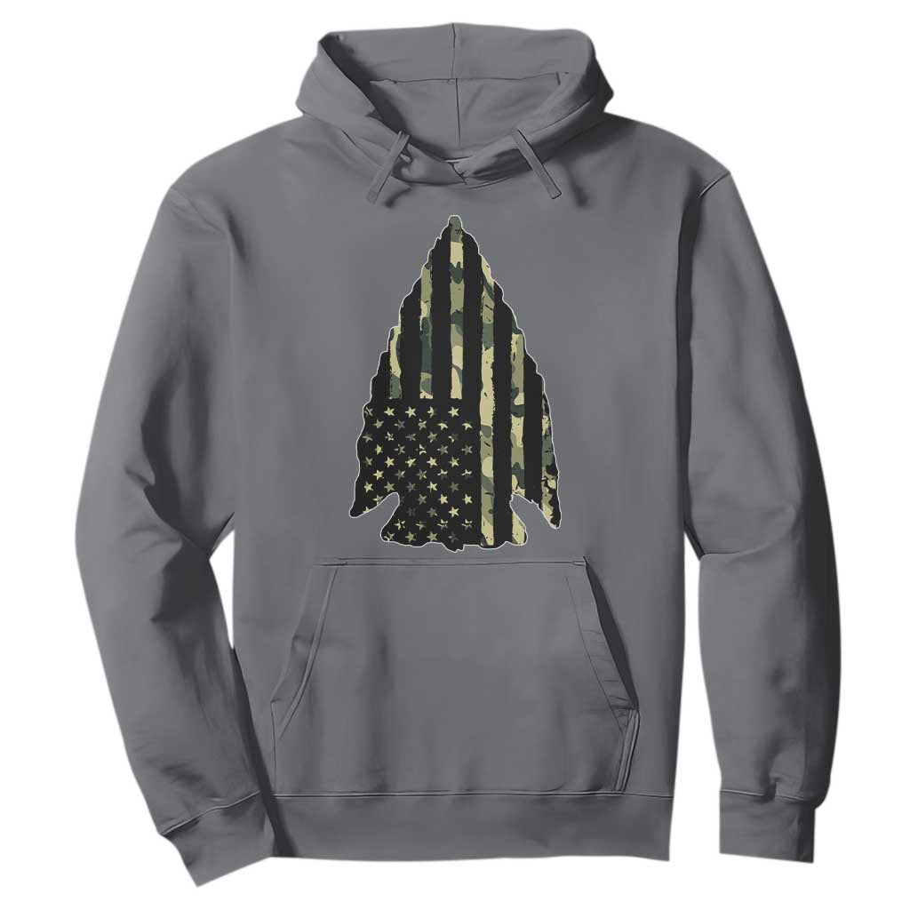Arrowhead Hunter Vintage Camougflage USA Flag Hoodie