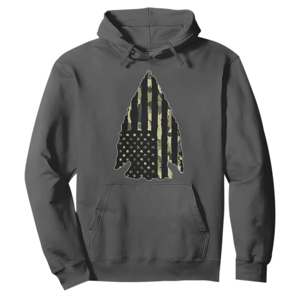 Arrowhead Hunter Vintage Camougflage USA Flag Hoodie