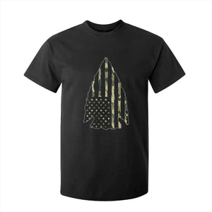 Arrowhead Hunter Vintage Camougflage USA Flag T Shirt For Kid