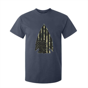 Arrowhead Hunter Vintage Camougflage USA Flag T Shirt For Kid